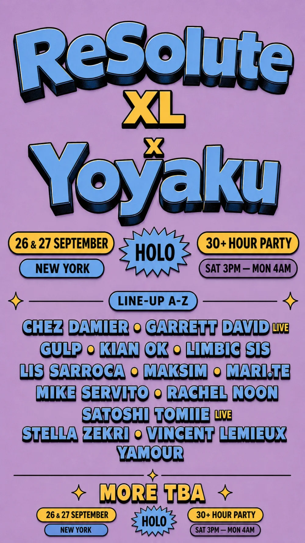 ReSolute XL x Yoyaku — HOLO New York, September 26-27 2026